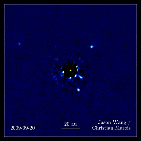 Four planets gif