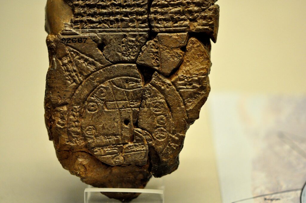 The Babylonian map of the world from Sippar Mesopotamia